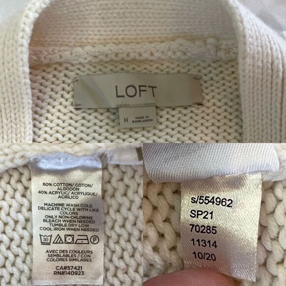 LOFT Cardigan | Oversized Ribbed Knit - Picture 7 of 11